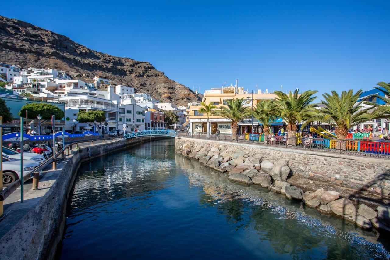 Ribera Del Puerto - Luxe Apartement With Great Terrace And Sea View Puerto De Mogan Exteriör bild