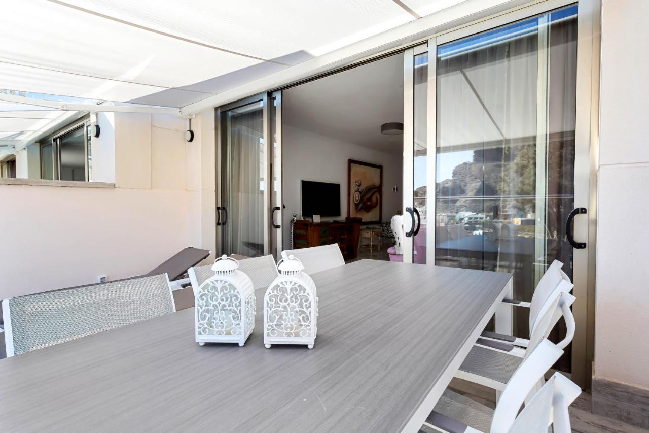 Ribera Del Puerto - Luxe Apartement With Great Terrace And Sea View Puerto De Mogan Exteriör bild